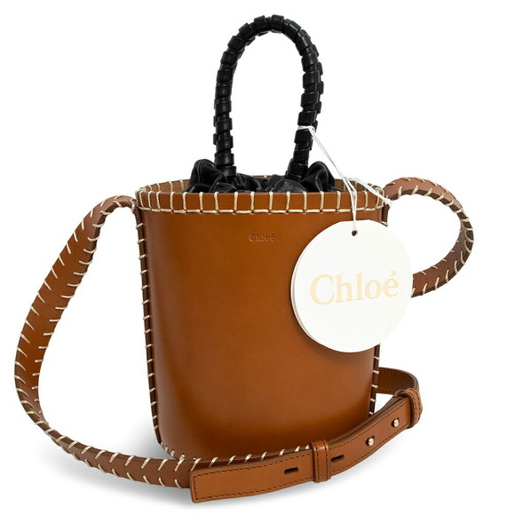 Chloe Handbags - Chloe Luella Bucket Drawstring Shoulder Handbag Crossbody Bag Tan Brown